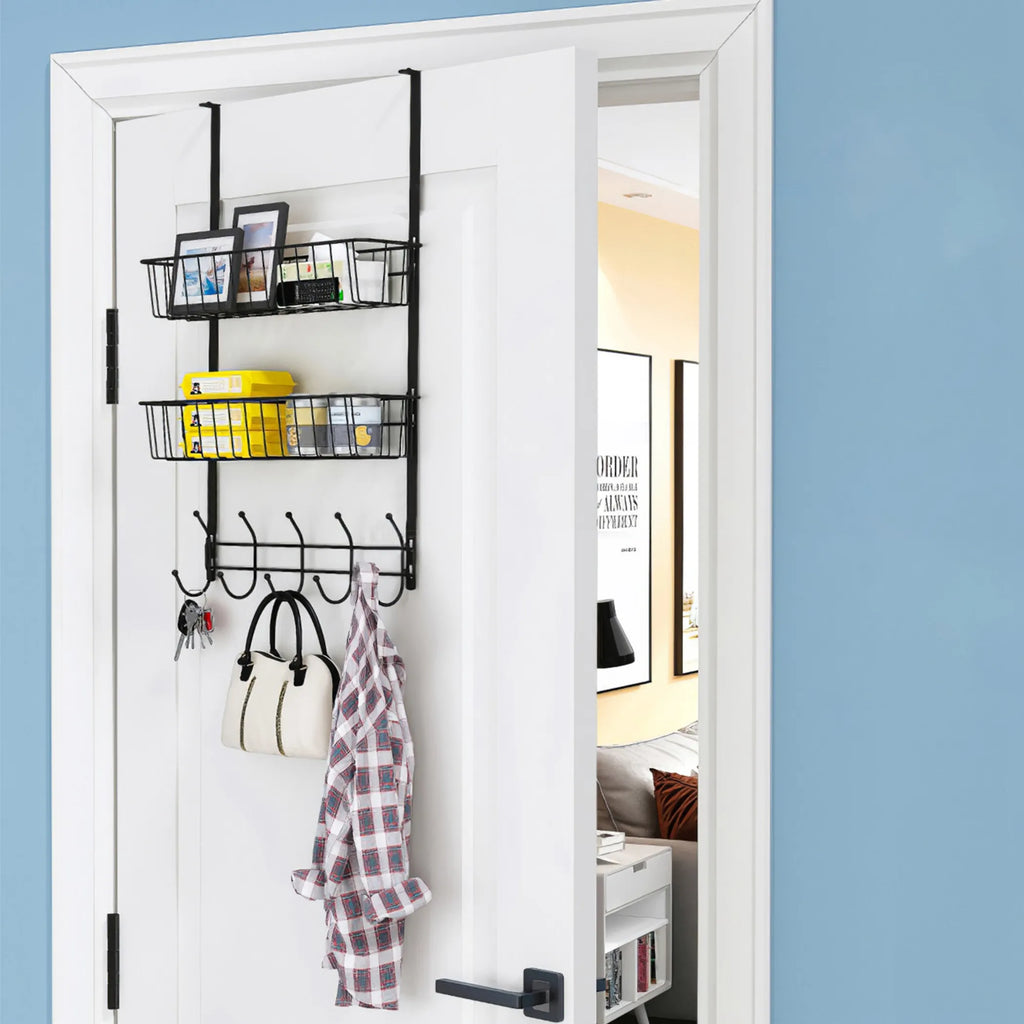 Over The Door Hooks Organizer Door Towel Rack