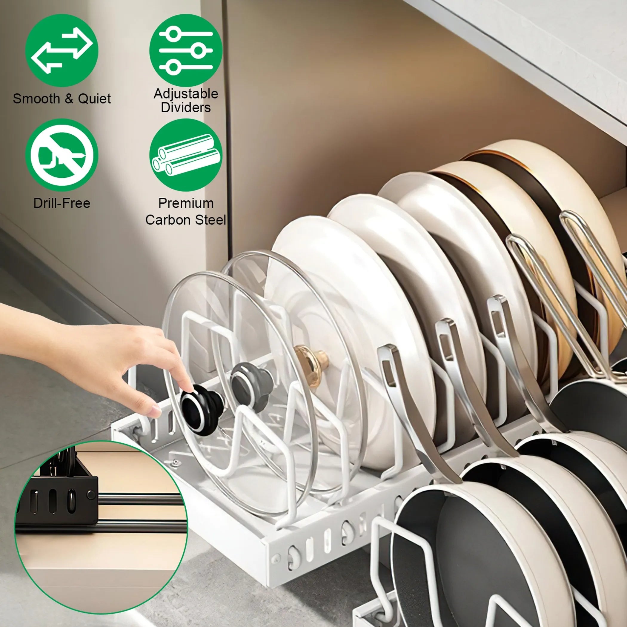 Pull Out Pots And Pans Organizer Under Cabinet